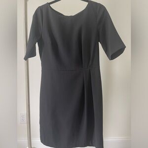 Banana Republic Crepe Dress. 3/4 length sleeves. Flattering black dress.